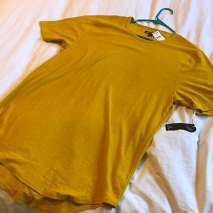 Mustard extra long T-shirt